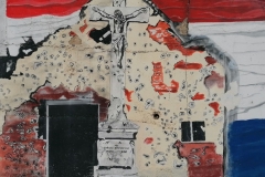 Vukovar ruševine križ